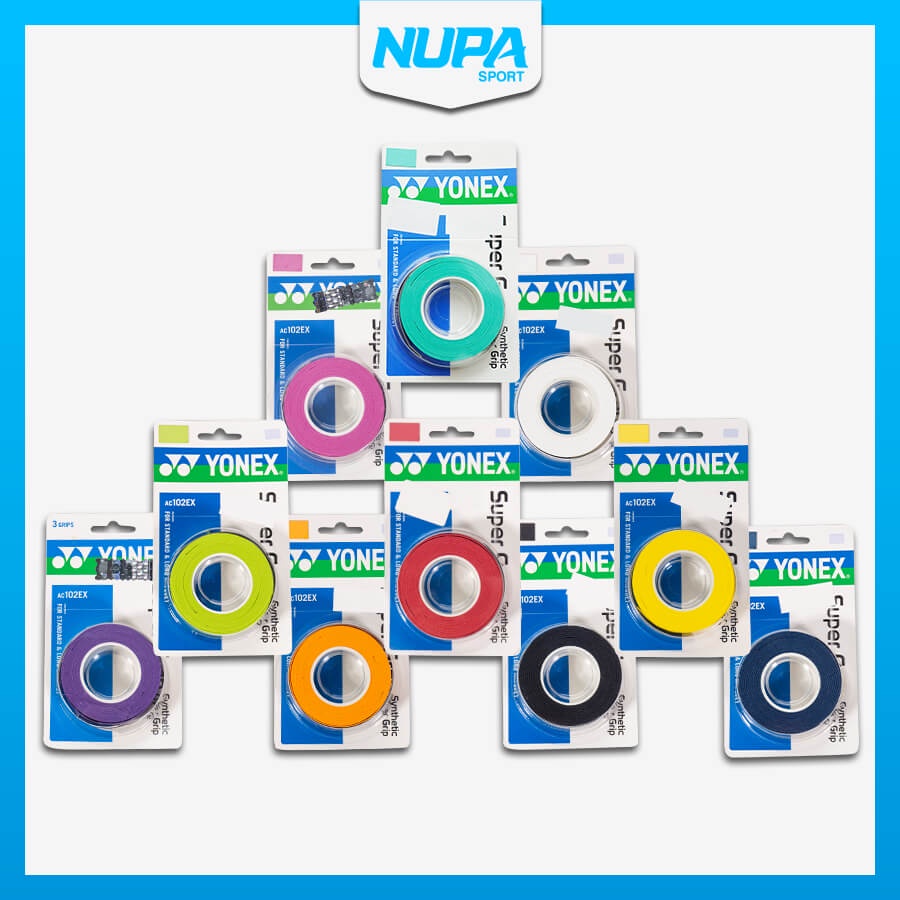 Quấn Cán Vợt Cầu Lông/Tennis Yonex Super Grap 3 Sợi Nhiều Màu Sắc