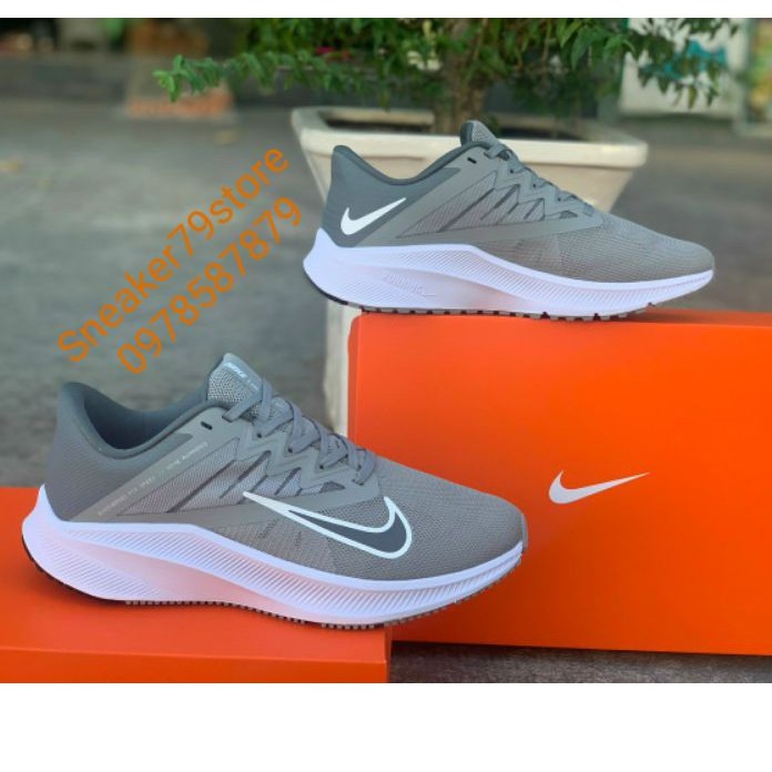 Giày Running Nike Quest 3 Xám 2021 Nam  [Chính Hãng - Authentic - FullBox] Hình Ảnh Thực Chụp Tại Sneaker79store