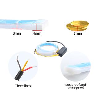 2x Sequential LED Strip Turn Signal Switchback Indicator Daytime Running Lights