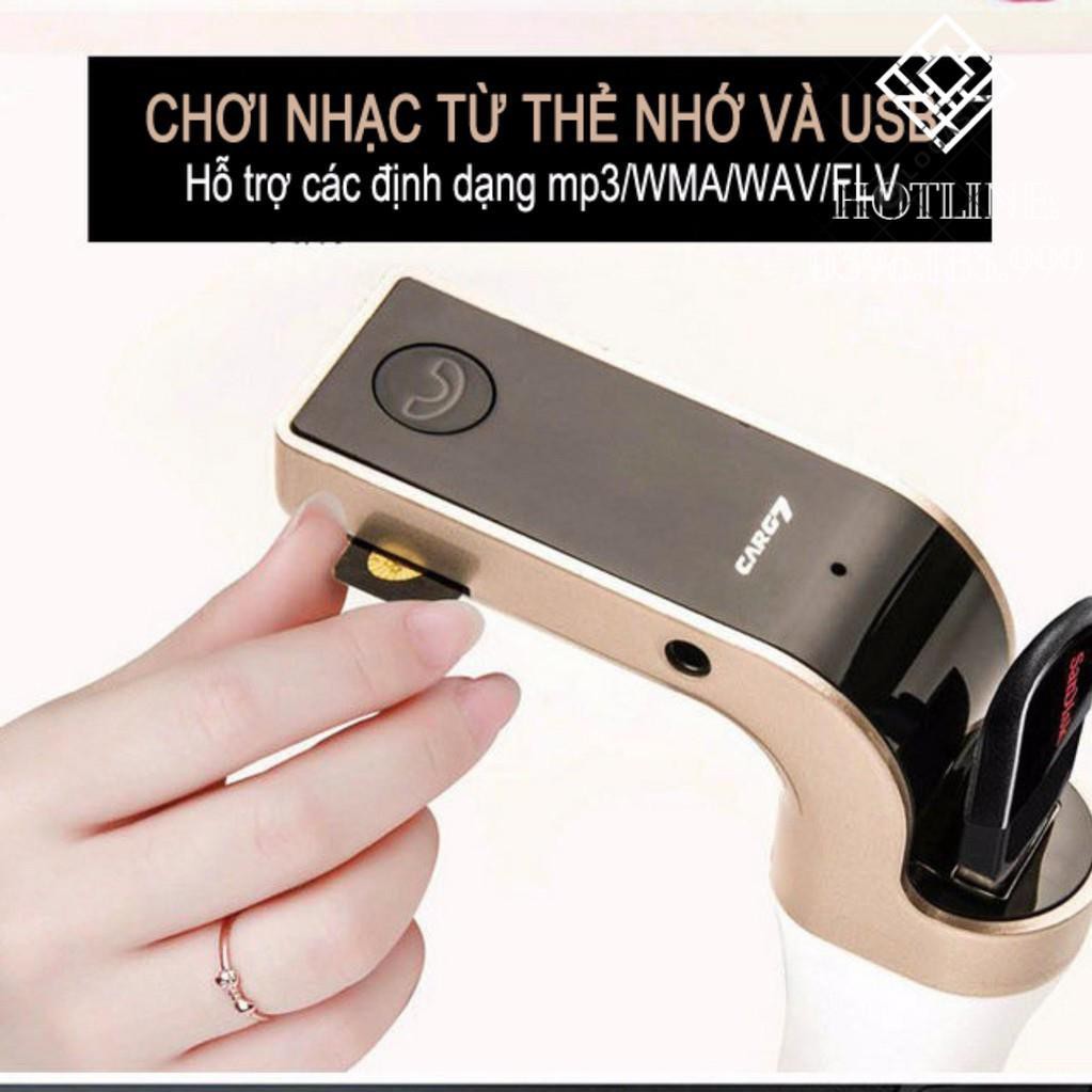 [Giảm giá]  Tẩu Car G7 Sạc, nghe nhạc USB thẻ nhớ và Bluetooth trên ô tô mới 2020