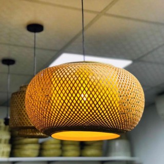 Đèn mây tre đèn lồng tre đèn mây tre đan size 40cm