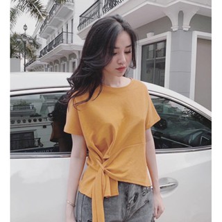 [HÈ] Áo thun vạt chéo vắt đai [2020]