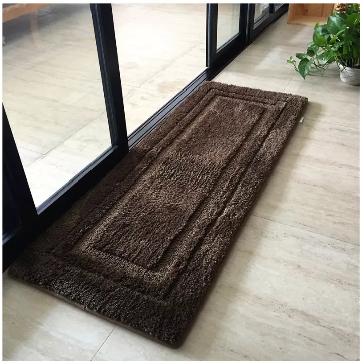 Thảm lau chân Cao Cấp decor sợi bông cotton 100% PPIHOUSE, thấm hút nhanh, mềm mại