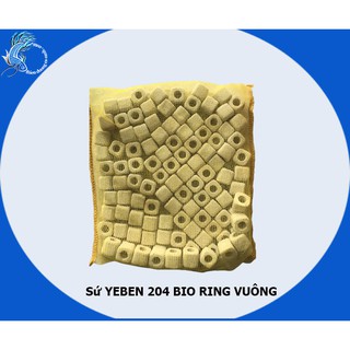 Sứ yeben 204 bio ring vuông,vât liệu lọc cao cấp mountain tree,bịch 0,5 kí