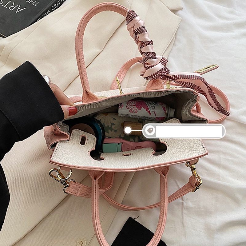 IELGY úi IELGY đeo chéo phối với khăn lụa quàng cổ thời trang thanh lịch cho nữ