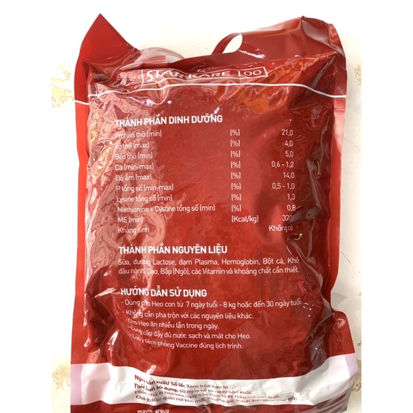 1 Túi 2 kg thức ăn cho heo con tập ăn.