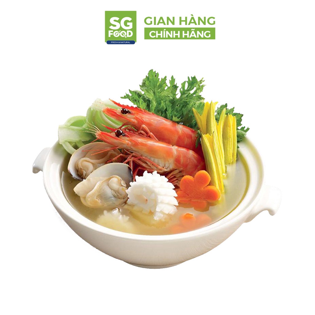 Nước dùng canh lẩu SGFOOD nhiều vị nêm nếm thức ăn thơm ngon tự nhiên 60gr CS Baby