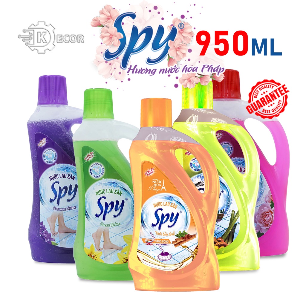 Nước lau sàn SPY 5 Loại Hương, dung tích 950ml