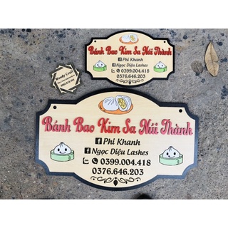 BẢNG GỖ TRANG TRÍ - KHẮC TÊN, LOGO, THƯƠNG HIỆU SHOP - THEO YÊU CẦU