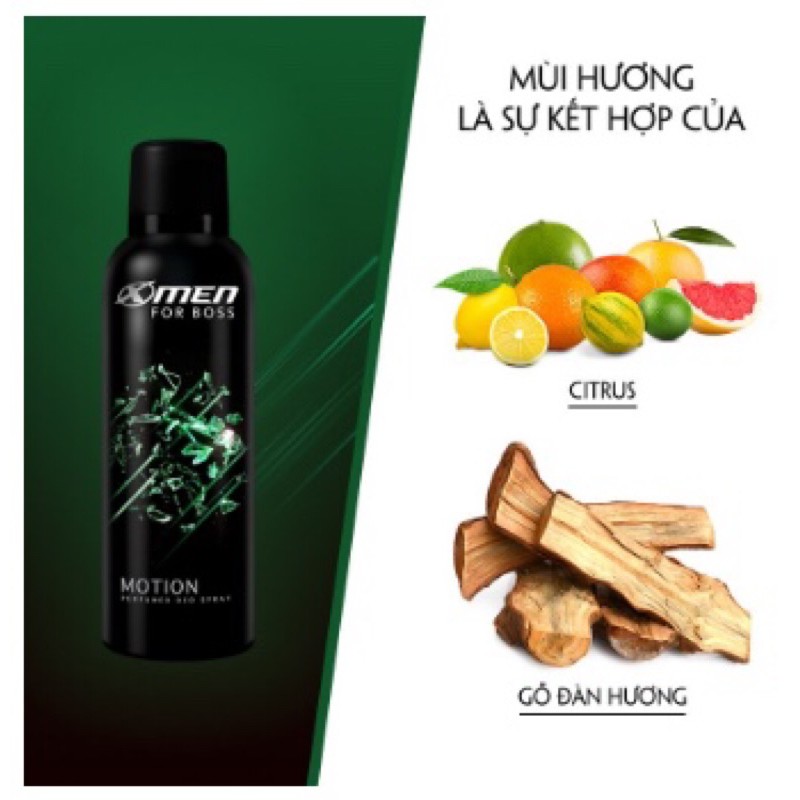 (Si) Xịt nước hoa Xmen for Boss cao cấp 150ml