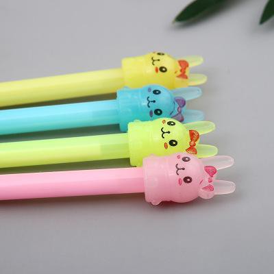 Bút thỏ đeo nơ B25 bút hoạt hình bút dễ thương bút kute viết gel