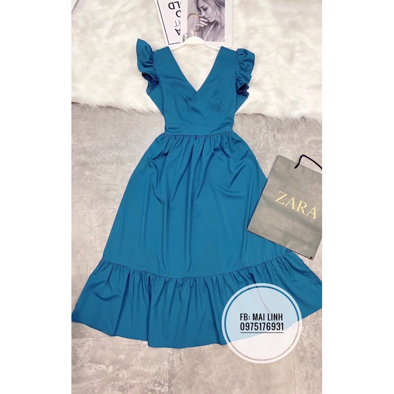 ⚡️BÁN SỈ⚡️Đầm maxi xanh tay bèo | BigBuy360 - bigbuy360.vn