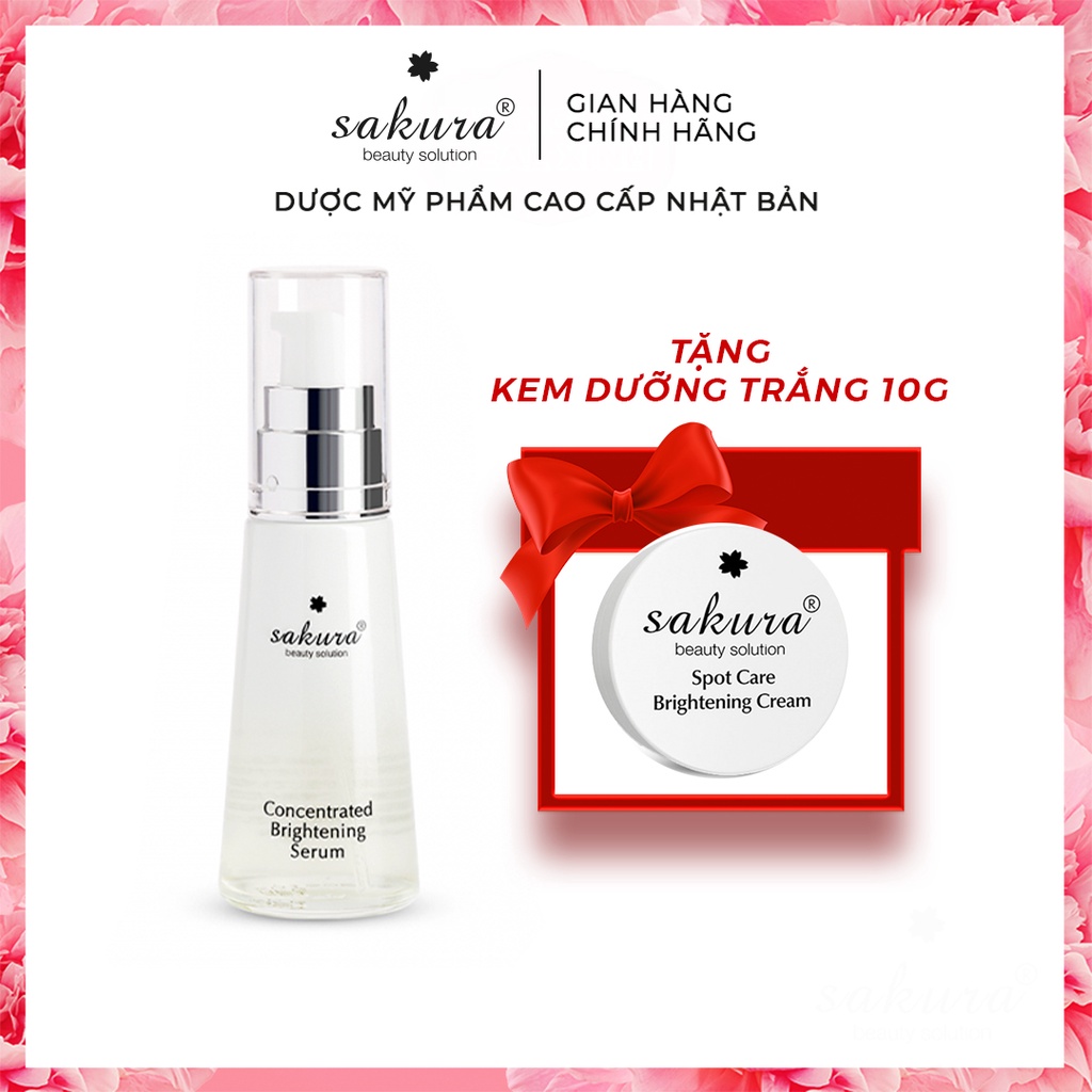 Serum dưỡng da trắng sáng ngăn ngừa sạm nám Sakura Concentrated Brightening Serum 30ml