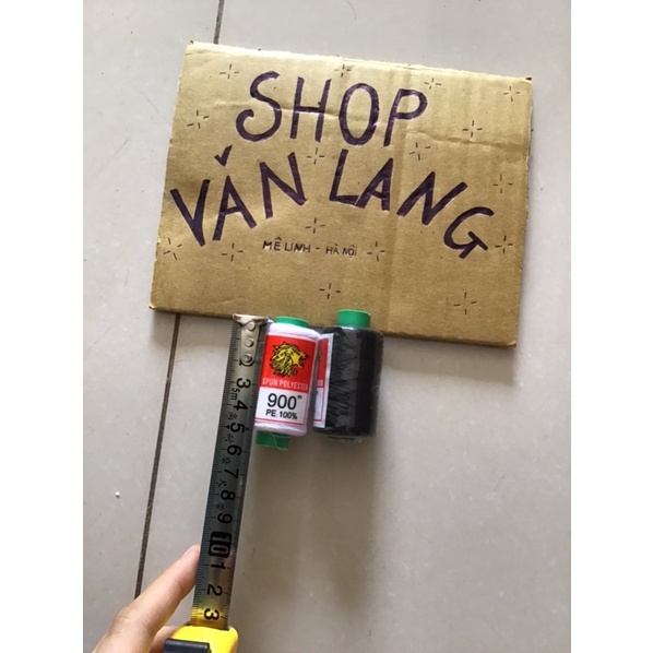 Chỉ may màu trắng / đen - chỉ may cuộn nhỏ 900mét