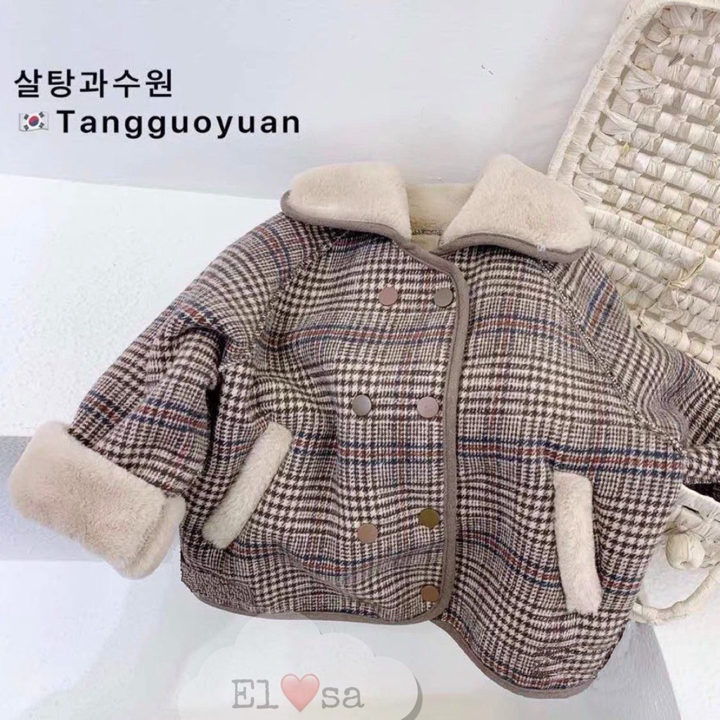 Áo khoác bé trai, bé gái 🌞 🌞 ÁO KHOÁC DẠ LÓT LÔNG siêu xinh cho bé gái 1-5 Tuổi🌞 🌞