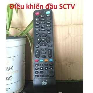 Điều khiển đầu SCTV ,Remote đầu thu truyền hình kỹ thuật số SCTV,điều khiển đầu kỹ thuật số SCTV