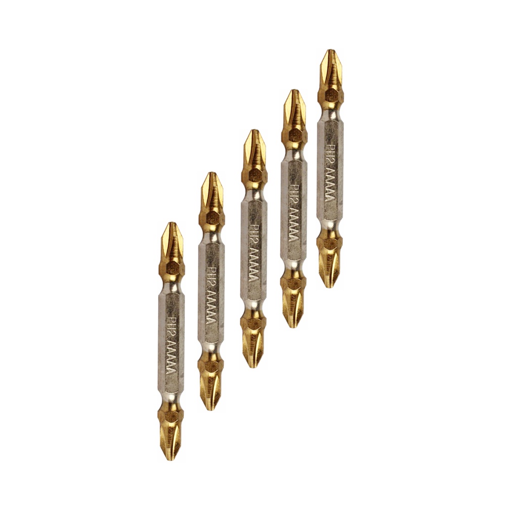 Set 5 / 10 Tua Vít Nam Châm Hai Đầu Phủ Titan PH2 65mm