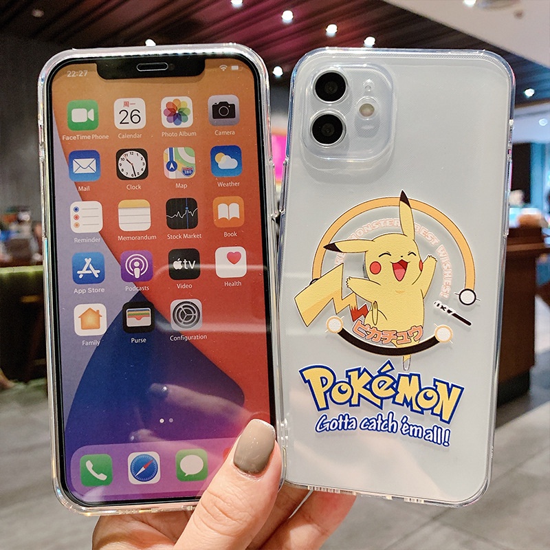 Ốp lưng iphone hình Pikachu dễ thương, bảo vệ camera 6/6plus/6s/6splus/7/7plus/8/8plus/x/xr/xs/11/12/pro/max/plus/promax