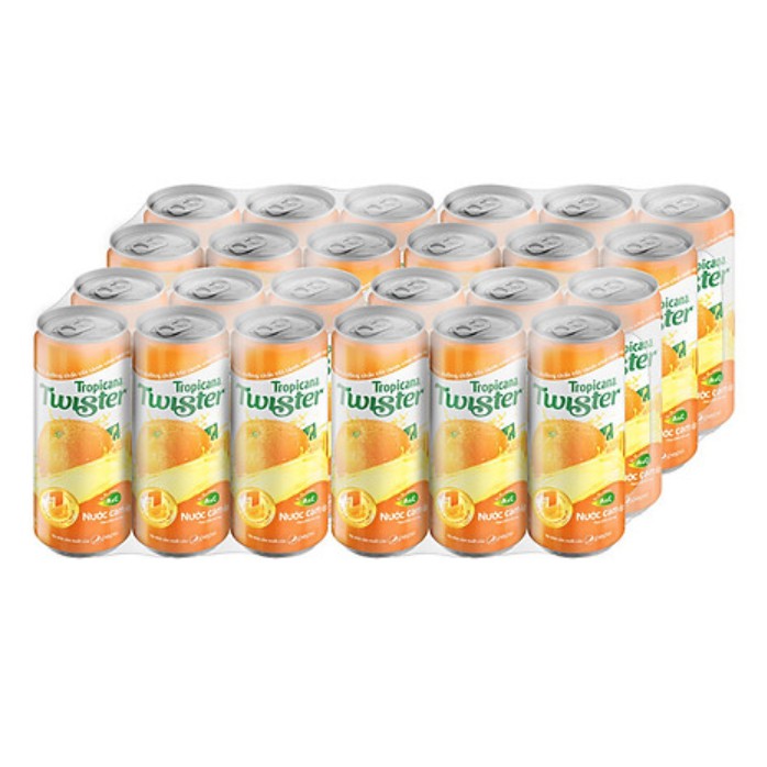 Thùng 24 Lon 320ml Nước Giải Khát Twister Cam