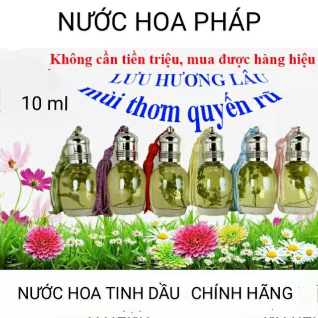 NƯỚC HOA TINH DẦU SANG CHẢNH DẠNG LĂN 10ML