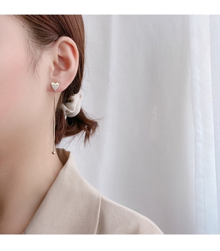 Korean style love square earrings