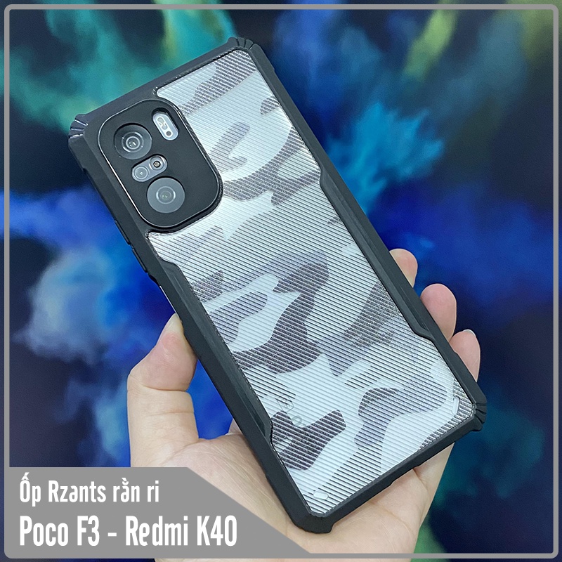 Ốp lưng cho Xiaomi Poco F3 - Redmi K40 Rzants rằn ri che camera