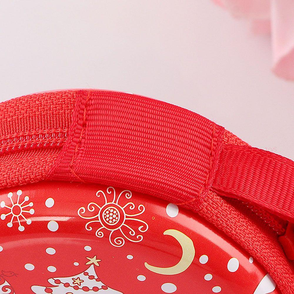 EBINLANDS Ví Đựng Tiền Xu Có Khóa Kéo Họa Tiết Ông Già Noel