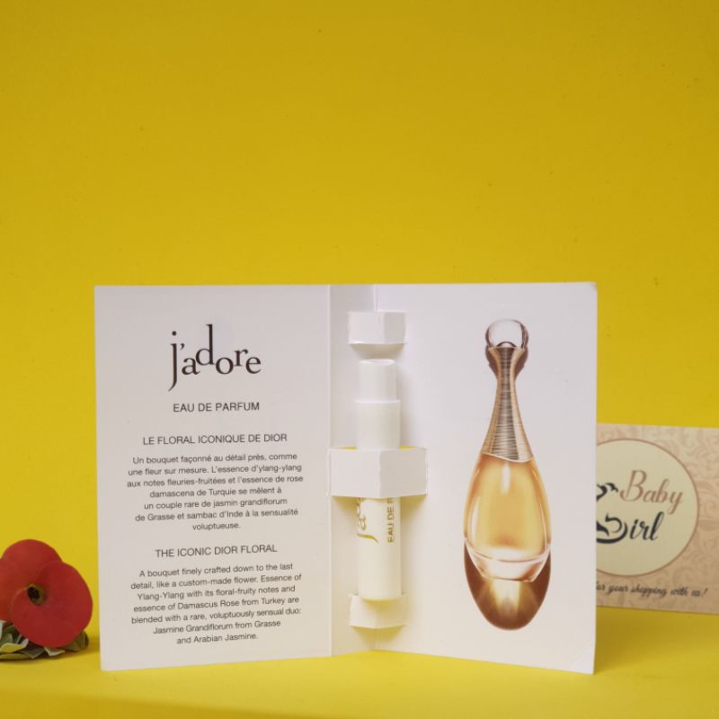Mẫu Thử Nước Hoa Nữ Jadore Dior 1ml