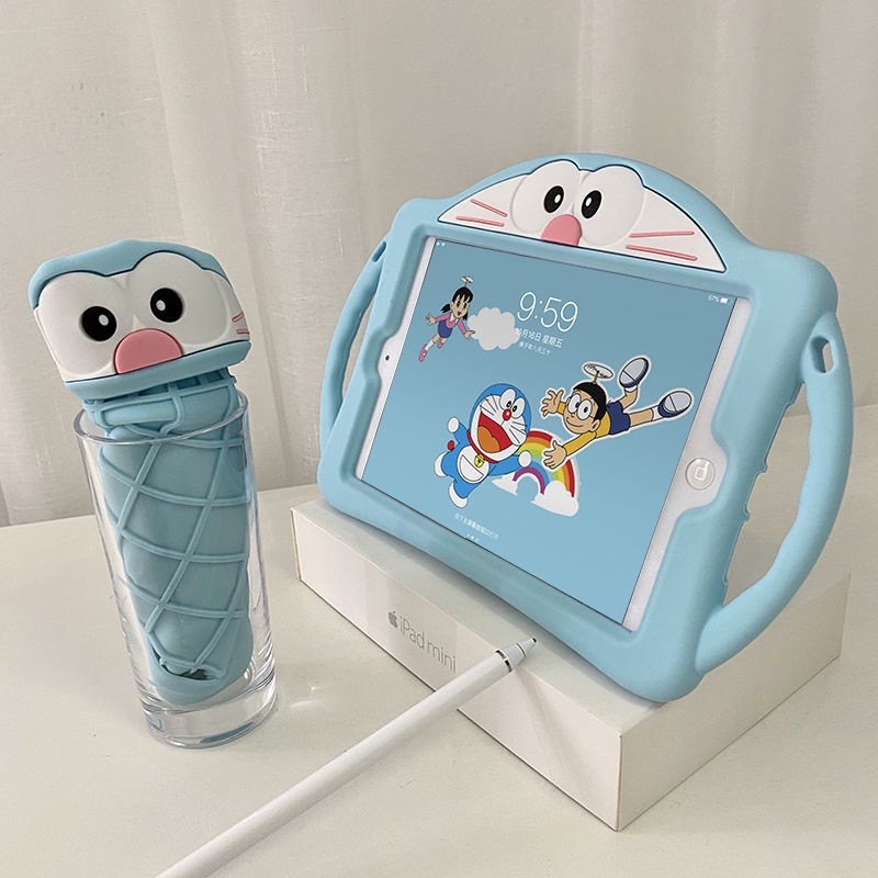Ốp Điện Thoại Mềm Hình Doraemon Cho Iphone 7th 8th 9th Mini 6 Air 4 Air 5 Ipàd 9.7 2017 18 Air Air 2 Mini 1 2 3 4 5