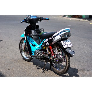 Decal Tem Xe Sirius Xanh Bạc Block