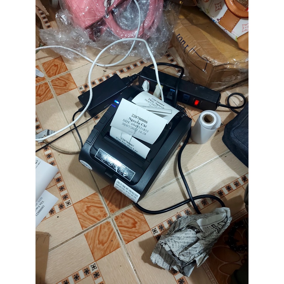 MÁY IN HÓA ĐƠN, IN CHỐT ĐƠN LIVETREAM KHỔ 80 ZYWELL 303 USB+LAN CHO TPOS, CHOTDON, SAPO, KIOTVIET, POS365