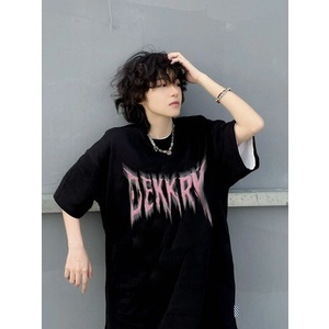 Áo thun quảng châu nam form rộng tay lỡ DEKKRY xu hướng thời trang , áo phông nam form rộng unisex cotton oversize