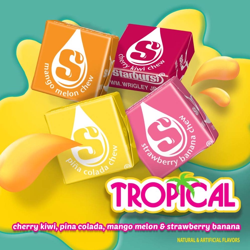 Kẹo Dẻo Trái Cây Starburst Original Sharing size, 442.3g