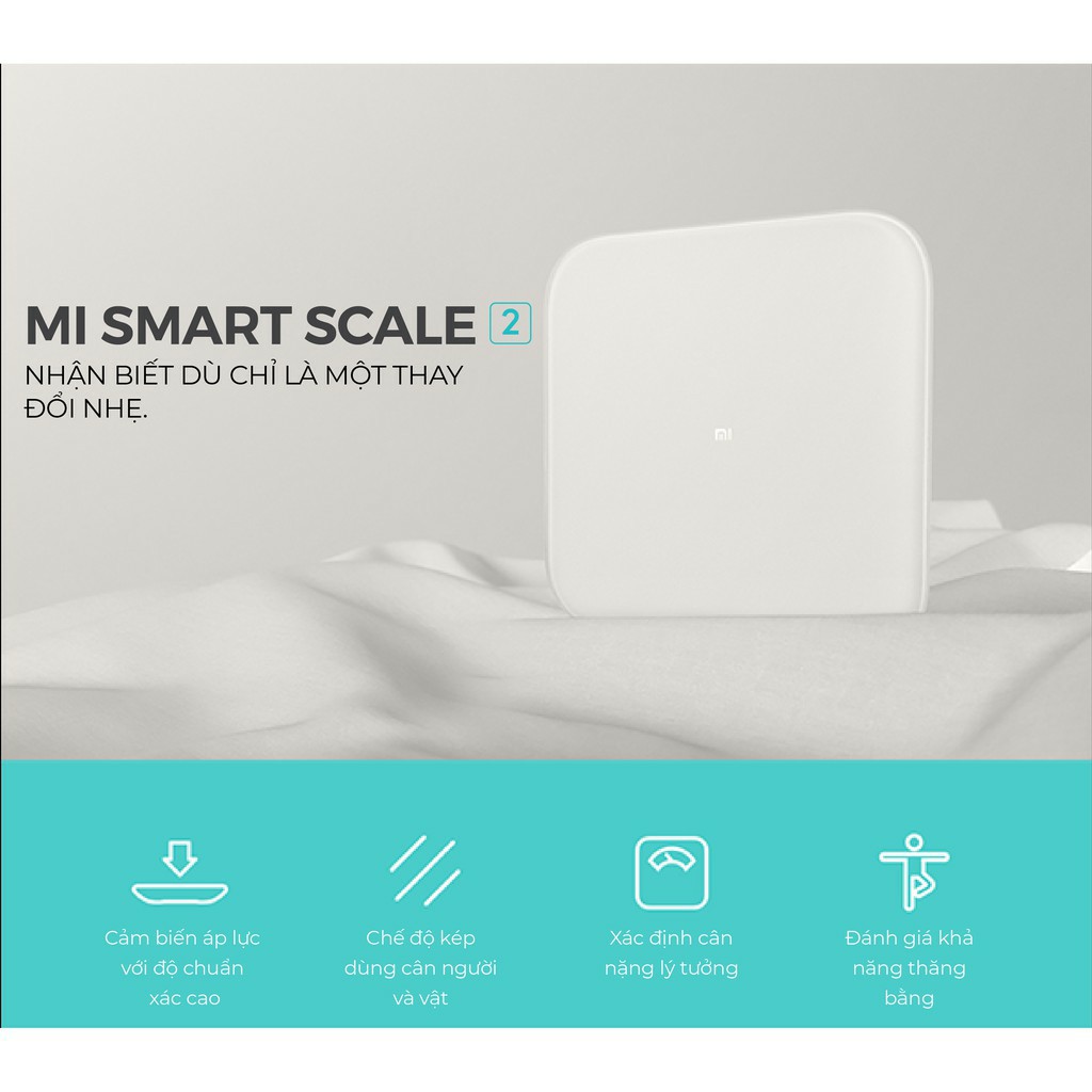 Cân Điện Tử Thông Minh Xiaomi Mi Smart Scale Gen 2 – Bác Sĩ Gia Đình, Trợ Lý Sức Khỏe - Version 2020 - Hàng Chính Hãng