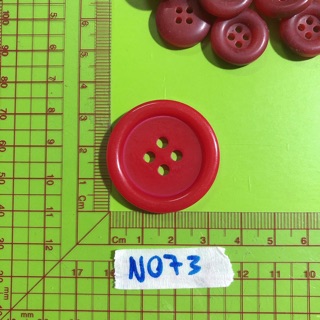 Combo nút áo đỏ trơn N070-N073 (phụ kiện may vá, trang trí quần áo,Handmade,DIY)