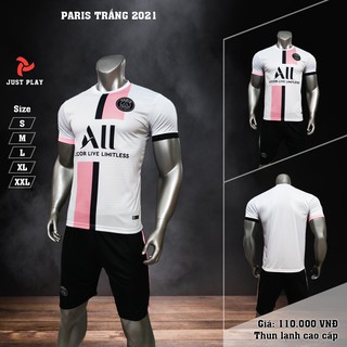 Áo-Bóng-Đá-Paris-Saint-German-Trắng-Mới-2021