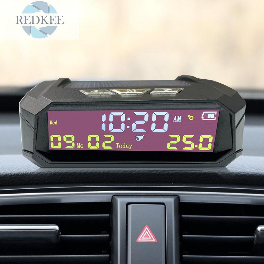 Đồng hồ điện tử đo nhiệt độ màn hình LCD sử dụng năng lượng mặt trời cho xe hơi chất lượng cao