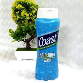 Sữa tắm gội Coast Hair Body Wash cho nam. 532ml