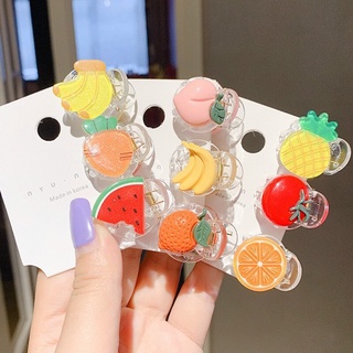 Kẹp tóc gấp mái trái cây 3D cute cho bạn nữ