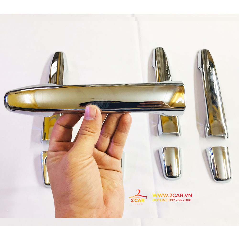 Ốp Tay Nắm Cửa Xe Mitsubishi Outlander 2017-2019 mạ crom - Không từ