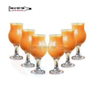 Bộ 6 ly thủy tinh poco ly uống sinh tố mt12tu