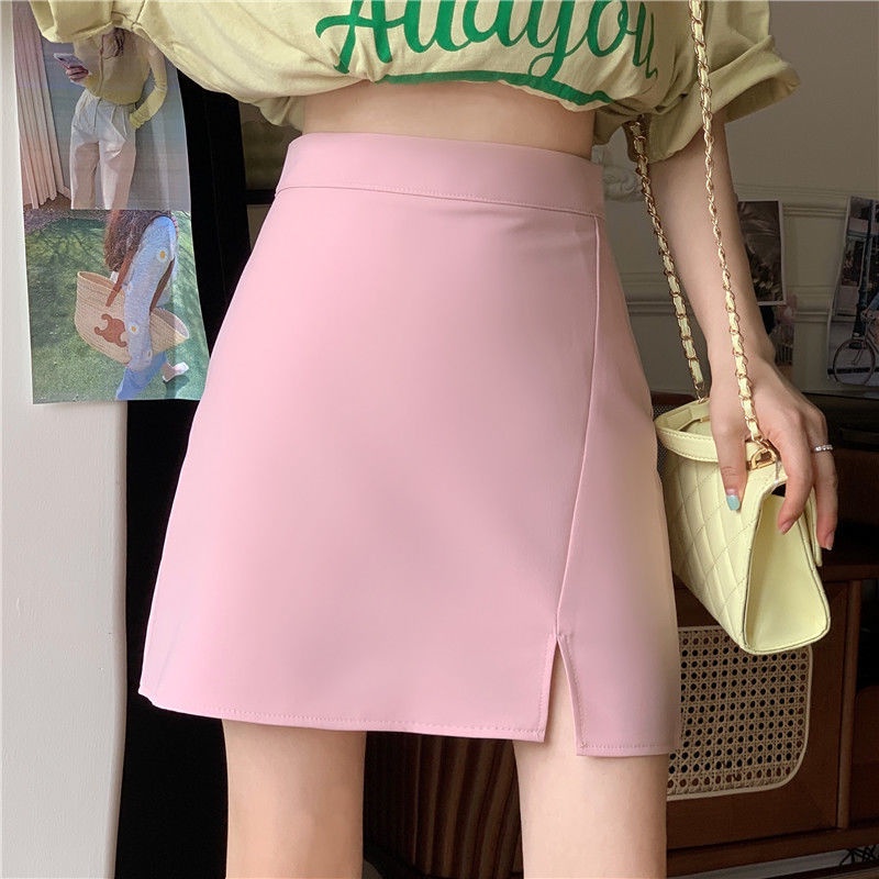 Váy Ôm Eo Cao Xẻ Tà Thời Trang Mùa Hè Mới