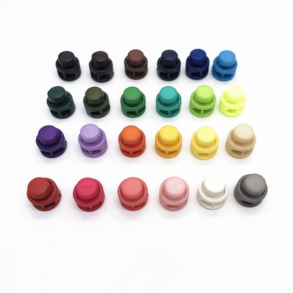 Set 10 Khóa Dây Giày Co Giãn Nhiều Màu Sắc