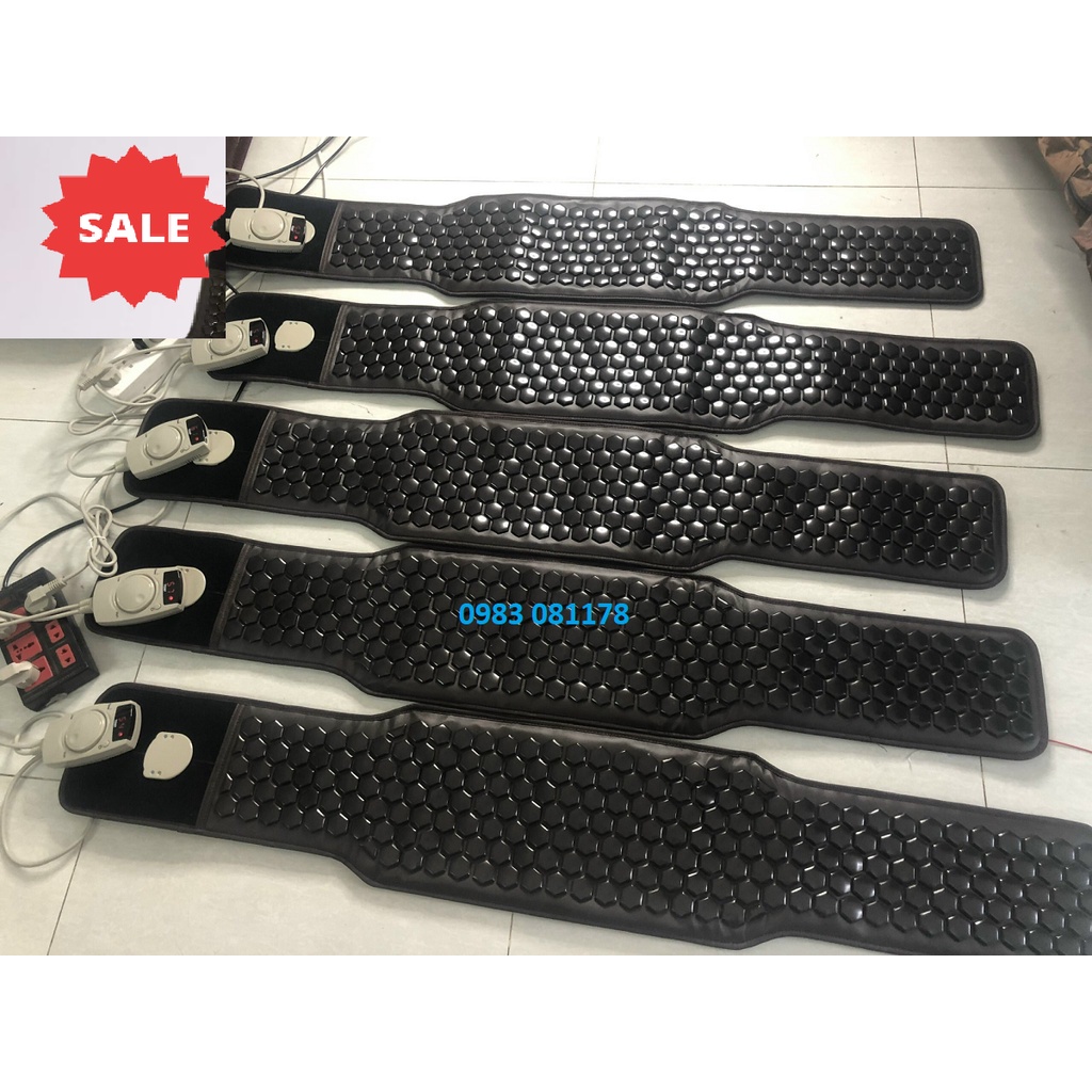Đai đá nóng hàn quốc 135 x 25cm, đai đá nóng có tặng kèm đá massage mặt