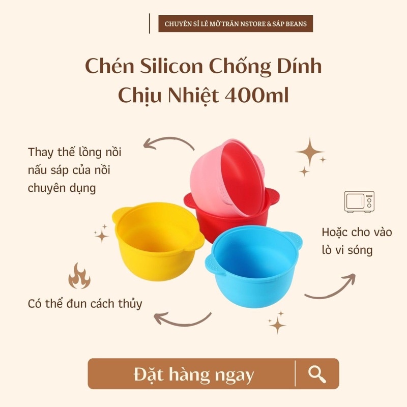 Chén silicon chống dính