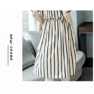 Đầm nữ kẻ sọc kiểu Hàn Quốc