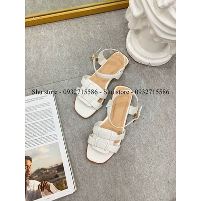 BVT GIÀY SANDAL QUAI HẬU NỮ SHU STORE - SANDAL NỮ THỜI TRANG QUAI NGANG ĐẾ BỆT 1CM
