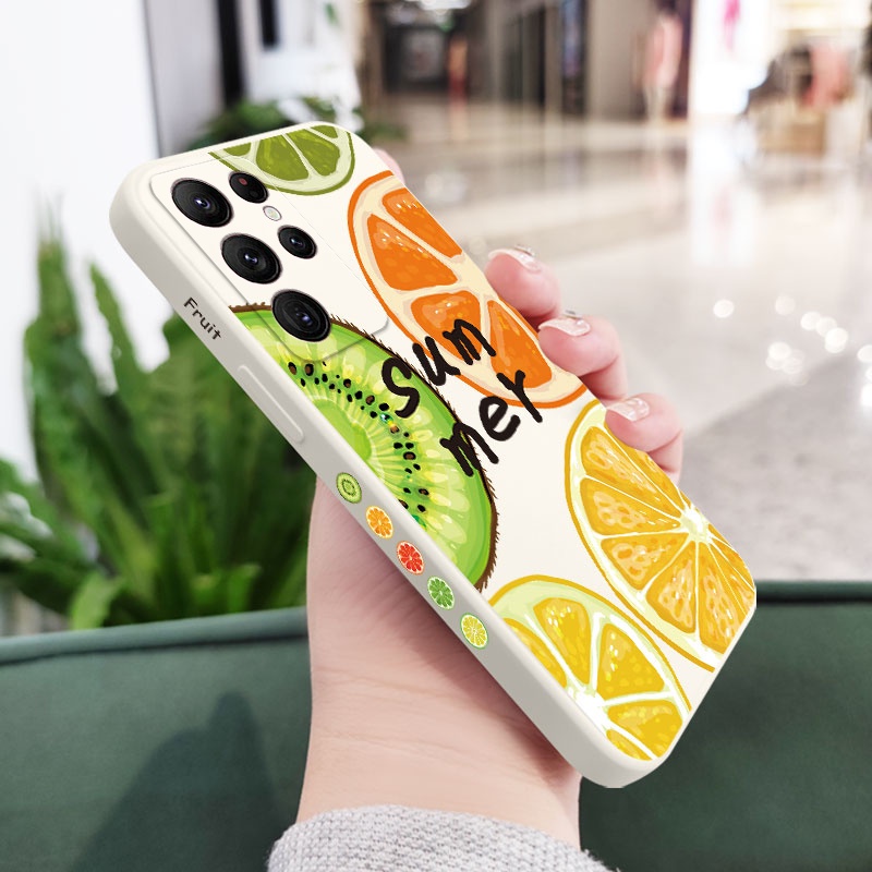 Juicy Ốp Điện Thoại Họa Tiết Hoa Sáng Tạo Cho samsung galaxy s23 s22 fe ultra plus