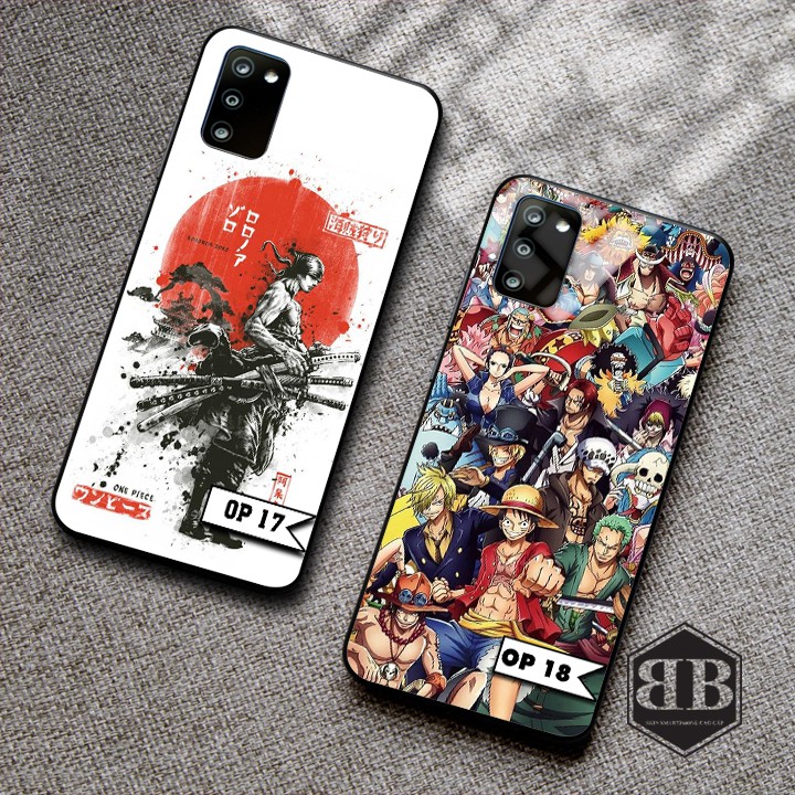 Ốp lưng kính cường lực Samsung Galaxy A02s hình one piece