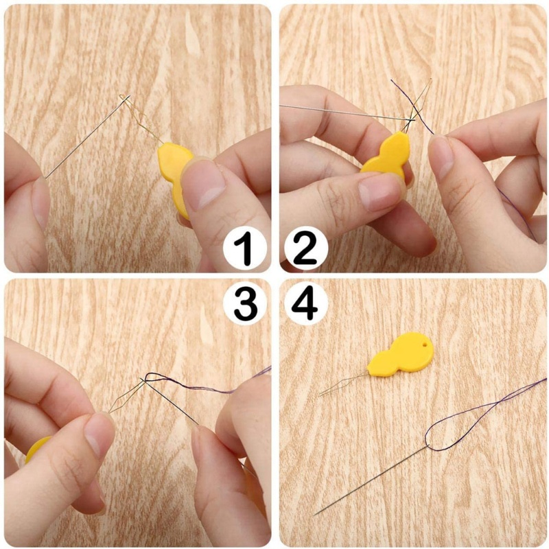 Set 65 Kim Xỏ Hạt Mắt To 3 Kích Cỡ Tiện Lợi